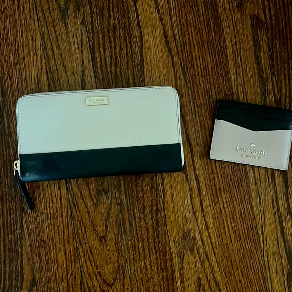 Matching Kate spade wallet and card holder willing to sell separate